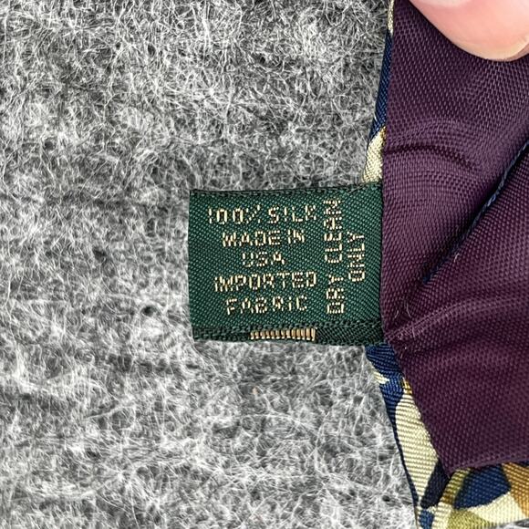 J Crew Tie Mens Silk USA made 58" 3" Business‎ Professional Vintage Abstract - Picture 5 of 9